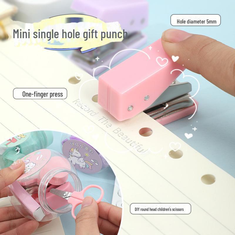 Set mini găleată cu desene animate Unicorn și Dinozaur: Combo capsator și foarfece