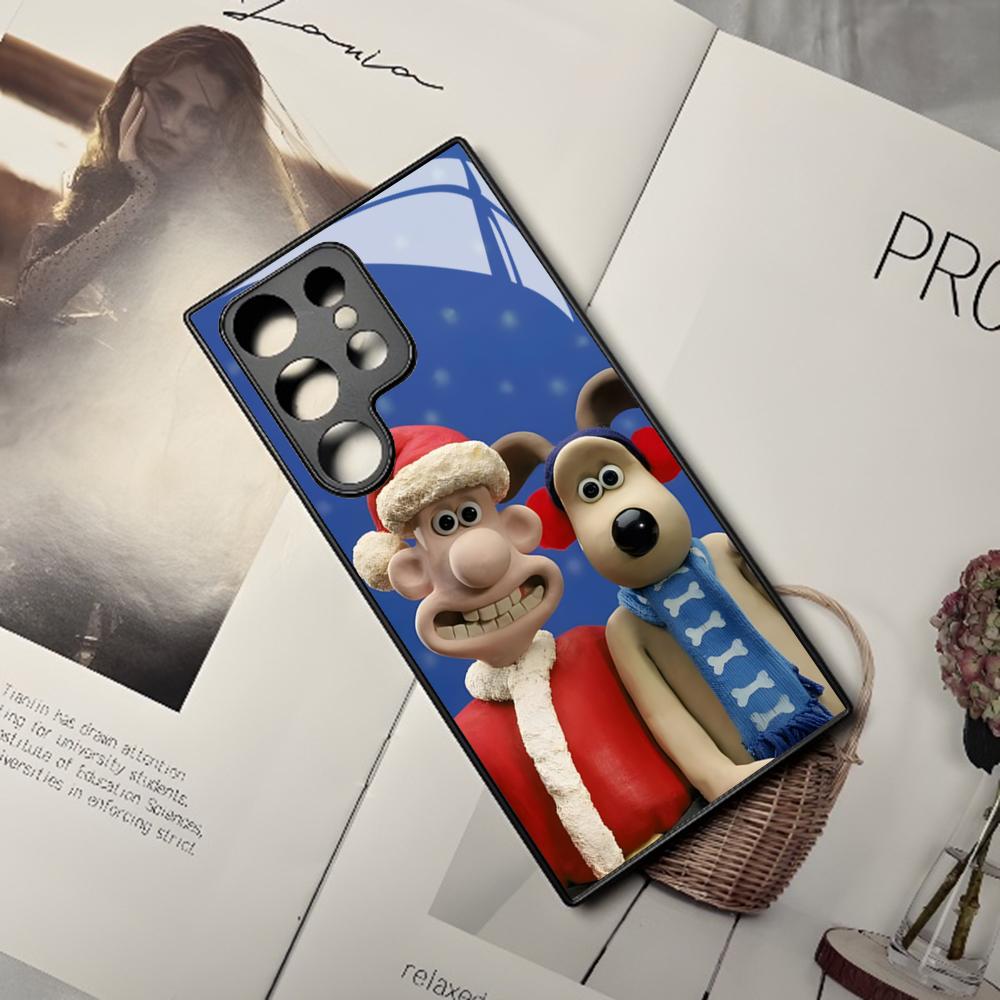 W-WallaceS niedliche G-Gromit Handyhülle Für Samsung Galaxy S25 S24 S23 S22 S20 S21 Note20 Ultra Plus Fe Farbige Silberne Hülle