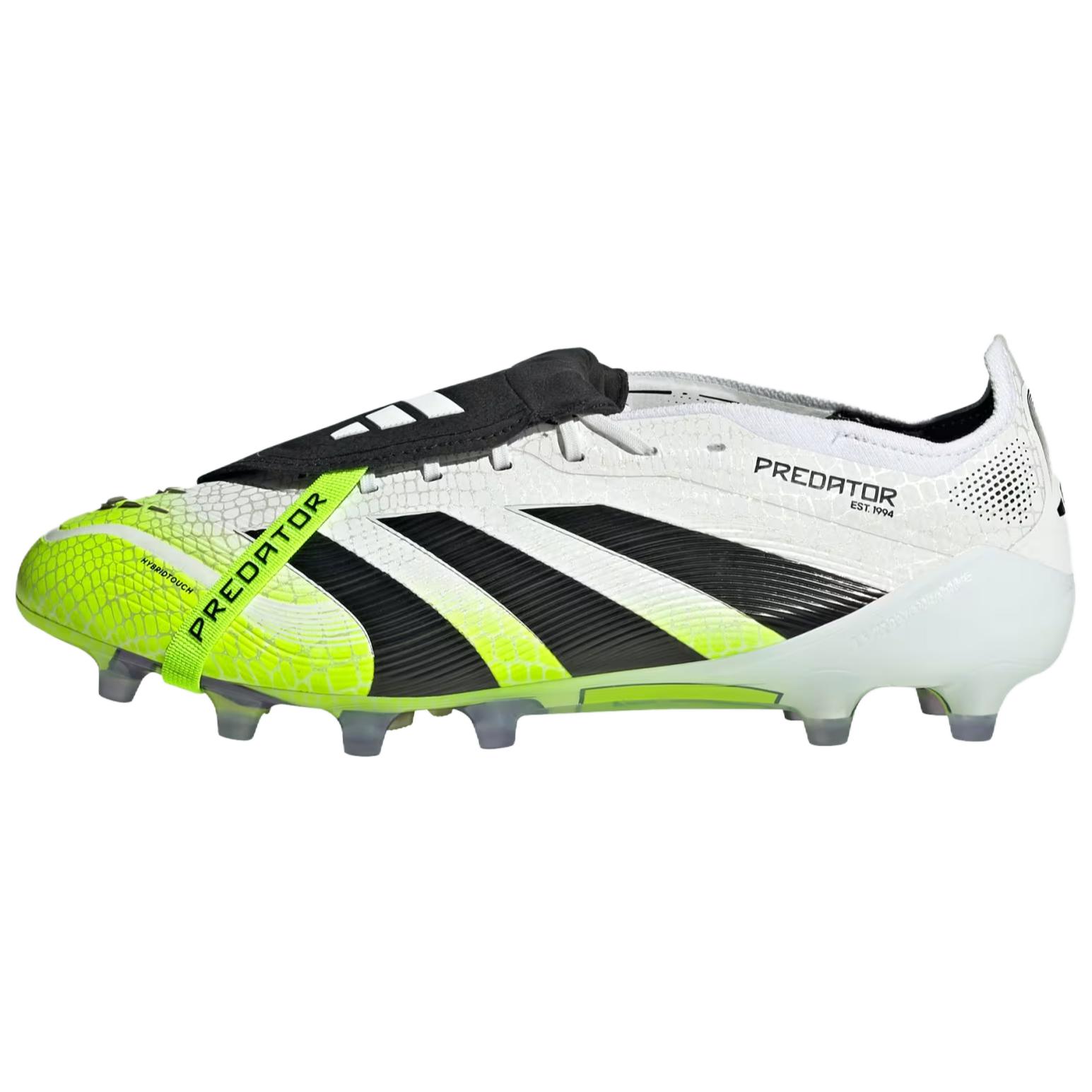 

Новые мужские футбольные бутсы Adidas PREDATOR ELITE для искусственного газона, износостойкие, унисекс, бело-желтые JS0945 40