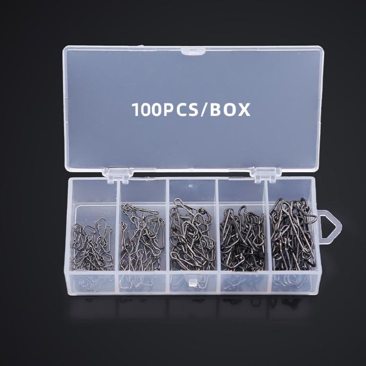 Multipurpose Fishing Connectors Swivels Compacts Stainless Steel Construction for Efficient Baits Changing