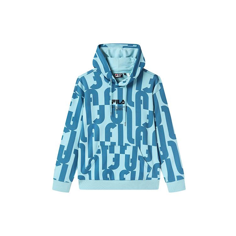 FILA Sweatshirts Men s Light Dusty Blue Hooded Moderate Regular F11M319210F-LB M