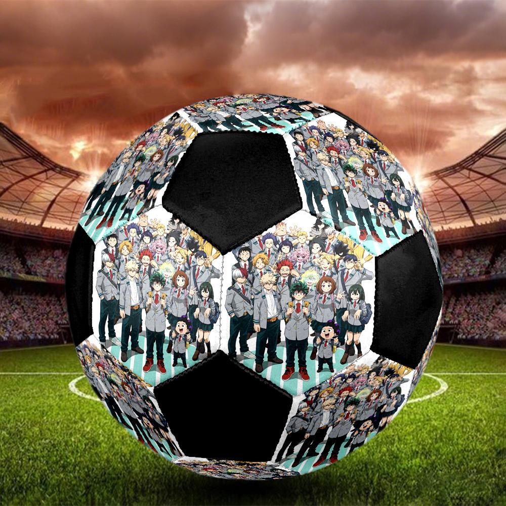 Soccer Ball Colorful Machine Stitched PVC Size 5 Team Training Competition Ready Durable High-Bounce Cool Sports Gift