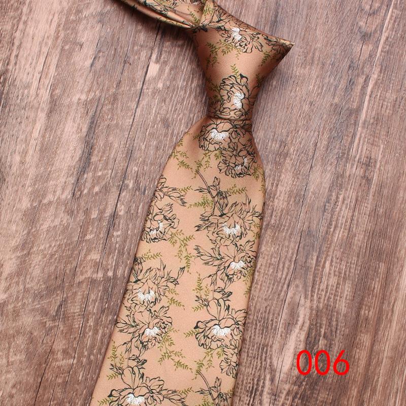 Rael 9Cm Business Casual Tie Men'S Printed Tie, Printed British Retro Tie