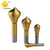 Wood & Aluminum Oblique Chamfering Tool: Countersink Drill with Internal Chip Removal for Tapered Holes
