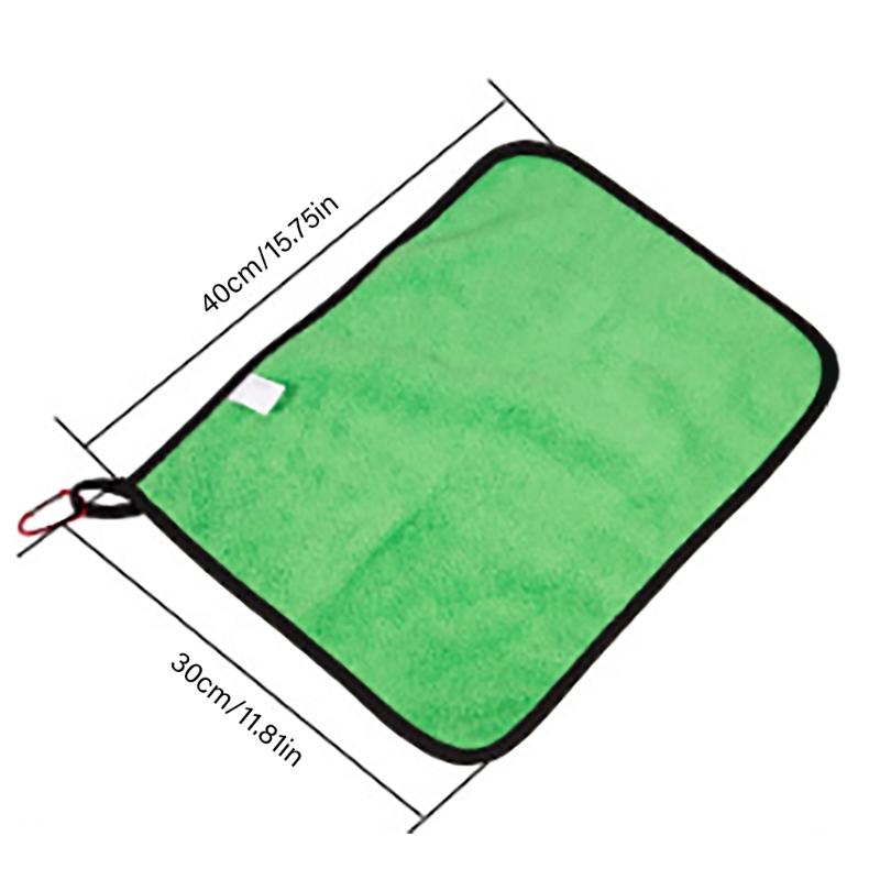 Outdoor Sports Thickening Fishing Towel Microfiber Camping Fishing Towels Wipe with Clip Hands Towel Fishing Accessories
