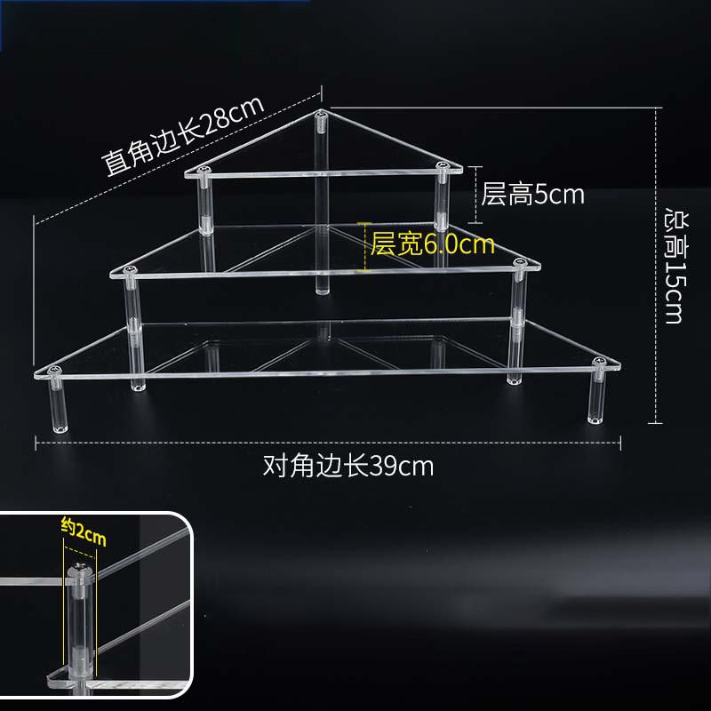 1-4 Tier Acrylic Display Stand for Action Figures,Cosmetic Rack Clay Doll Jewelry Cupcake Perfume for Corner Display Riser Shelf