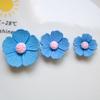 5Pcs Resin Flowers DIY Accessories Flat Back Blooms Ornaments for Jewelry Hair Accessories DIY Craft Projects