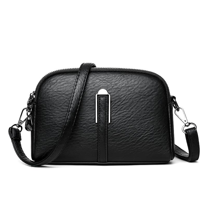 2026 New Fashi Simple Women's Shoulder Bag Famous Luxury Women Crossbody Bags Authentic Soft Leather Wallet Mobile Bolsas Sac
