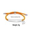 Multi-color Engravable Stainless Steel Bracelet with Number 16 Charm