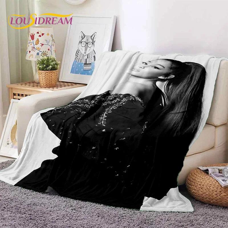3D Ariana Grande Katze Ari Sänger Weiche Decken, Warme Kuscheldecke Bequeme Decke für Picknick Betten Sofa Zuhause Schlafzimmer Geschenk