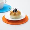Tapis isolant rond en silicone 18 cm antidérapant résistant à la chaleur anti-brûlure nid d'abeille tapis pour micro-ondes porte-casserole épaisseur dessous de verre