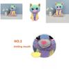 Cassidy Rainbow Cat Plush Toy Colorful And Soft Stuffed Animal For Kids' Birthdays