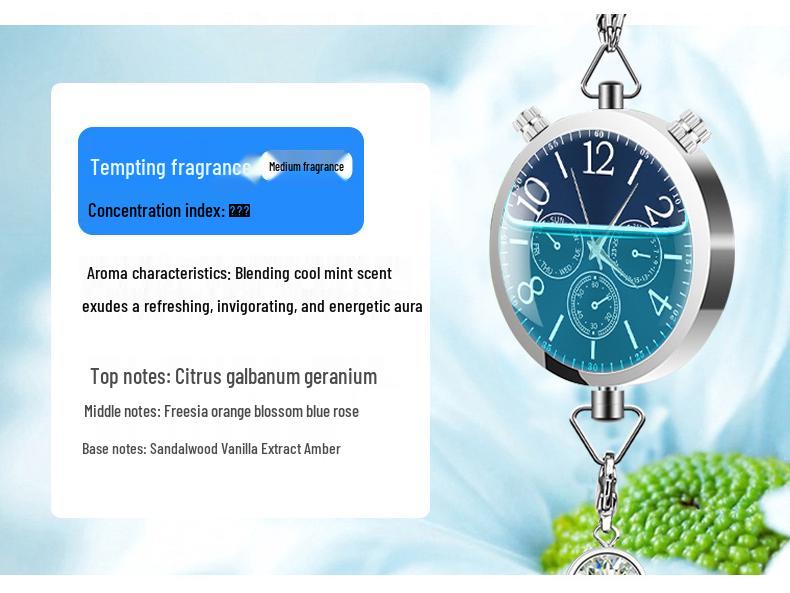 Hanging Car Air Freshener Pendant - Essential Oil Aromatherapy Deodorizer with Long-lasting Light Fragrance for Car Interior Decoration