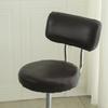 PU Waterproof Bar Round Chair Backrest Cover All-inclusive Simple Stool Chair Back Cover Dustproof Swivel Protective Chair