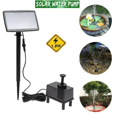 Energy Saving Solar Fountain Submersible Water Pump With Sponge Filter Panel For Fish Tank Pond Pool
