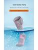 USB Rechargeable Heated Knee-High Socks for Winter Skiing and Outdoor Sports