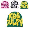 Colorful Mea Culpa Beanies Knit Cap Keep Cozy And Fashion-forward