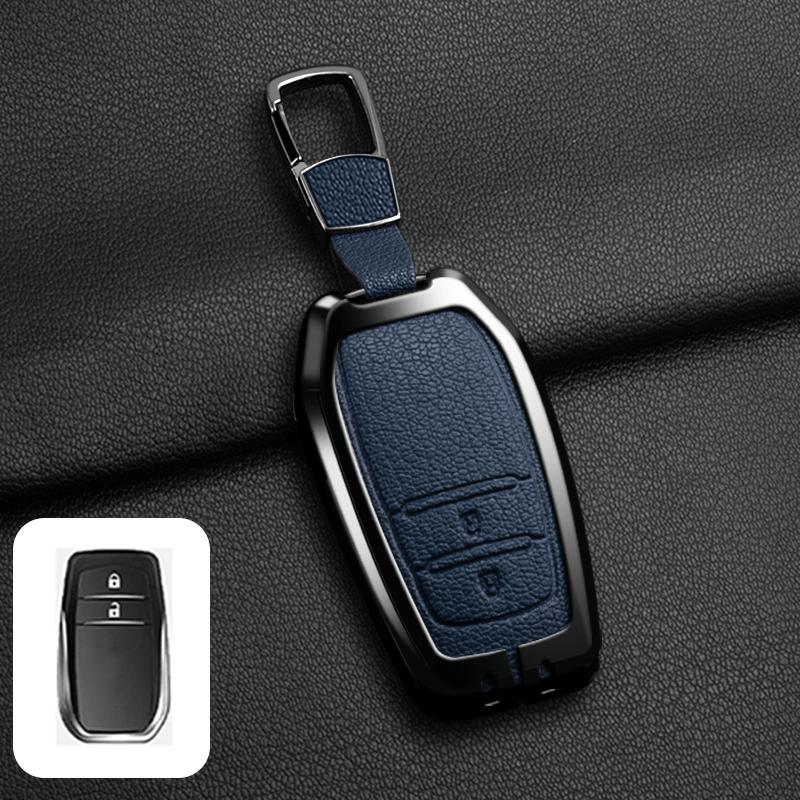 Neue Zinklegierung Leder Autoschlüssel Hülle Abdeckung Shell für Toyota CHR Hilux Fortuner Land Cruiser 200 Camry Corolla Crown RAV4 Highland