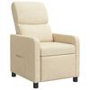 Recliner Chair Cream Polyester