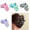Delicate Frangipani Pattern Hair Claw Clip Lightweight Plastic Hairpin for Women Girls Fashion Hair Accessories