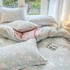 Pure Cotton Four-piece Set, Cotton Skin-friendly Small Floral Bed Sheet, Quilt Cover, Mattress, Bedding Four-piece Set Retail