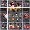 100PCS Pumpkin Halloween Plastic Candy Pouch Ghost Halloween Biscuit Gift Bag   Halloween