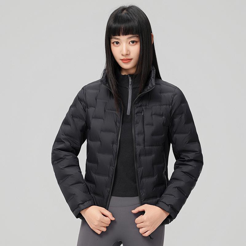 Autumn and winter new stand-up collar light down jacket couple with the same white duck down casual fashion warm light jacket
