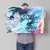 Hoshimi Miyabi Zenless Zone Zero D Texture Metal Poster Customized Wall Art Tin Sign Gift for Mancave Article Decoration Gaming