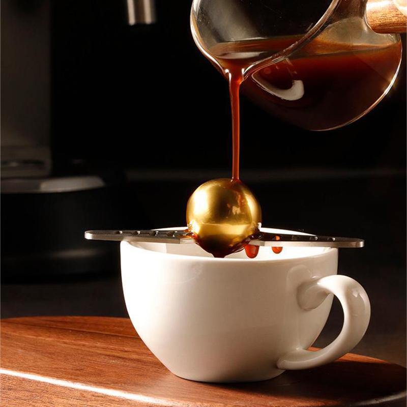 Kaffe Fryst Boll För Espresso Kaffe Återanvändbara Rostfria Isbollar Kaffe Kylning Smakförstärkare Kaffeverktyg Kök