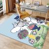 Moomin Cartoon Printed Absorbent Washable Carpet,Non-Slip Bathroom Mats,Kitchen Rugs,Living Room Entrance,Camping Picnic Rugs