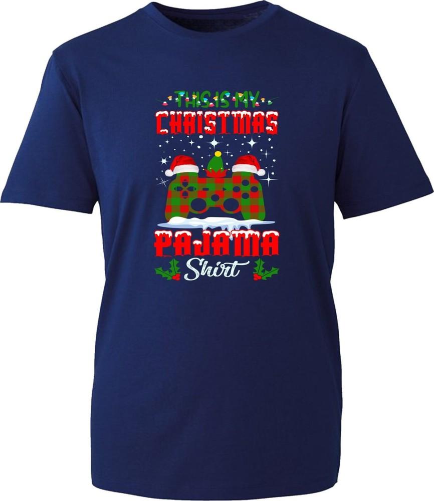 This Is My Christmas Pajama Shirt TShirt Funny Xmas Santa Elf Winter Festival S