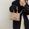 New high-end fashion contrasting color commuter bag portable shoulder oblique span women's bag