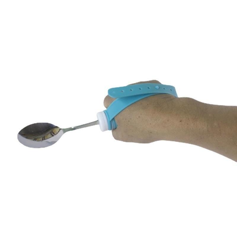 4-delige Hulpmiddelen Eetgerei Set Vork Lepel Kom Eetstokjes Antislip Ouderen Gehandicapten Tafelservies Veilig Ergonomisch Essentieel