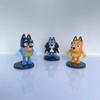 Bluey Bingo Dog Action Figures - Car Interior Decor & Cake Topper Model Toys, Hot New Year Birthday Present For Fans Collection