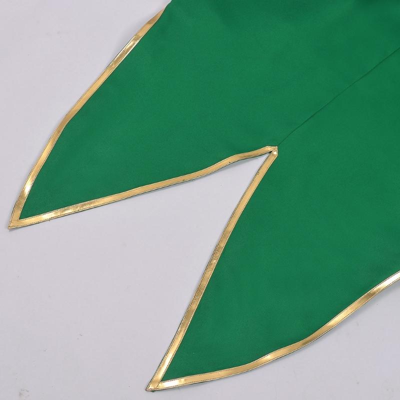 St. Patrick Costume Leprechaun Hat Tuxedo Jacket Tie Pants Stockings St Patrick's Day Outfits Cosplay Halloween Costume