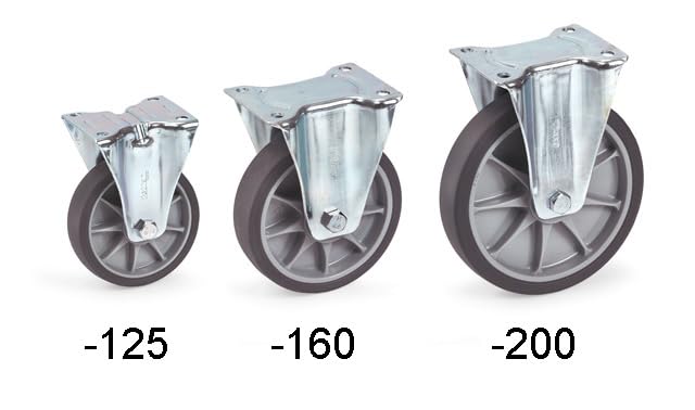 ESCO 200mm Caster (with mounting brackets and wheel covers) EA986PG-200