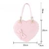 Heart Lolita Handbags Girls Bowknots Decor Japanese Shoulder Bags Two Sized Kawaii Shell Purses Cute Pink Messenger Bag Gifts