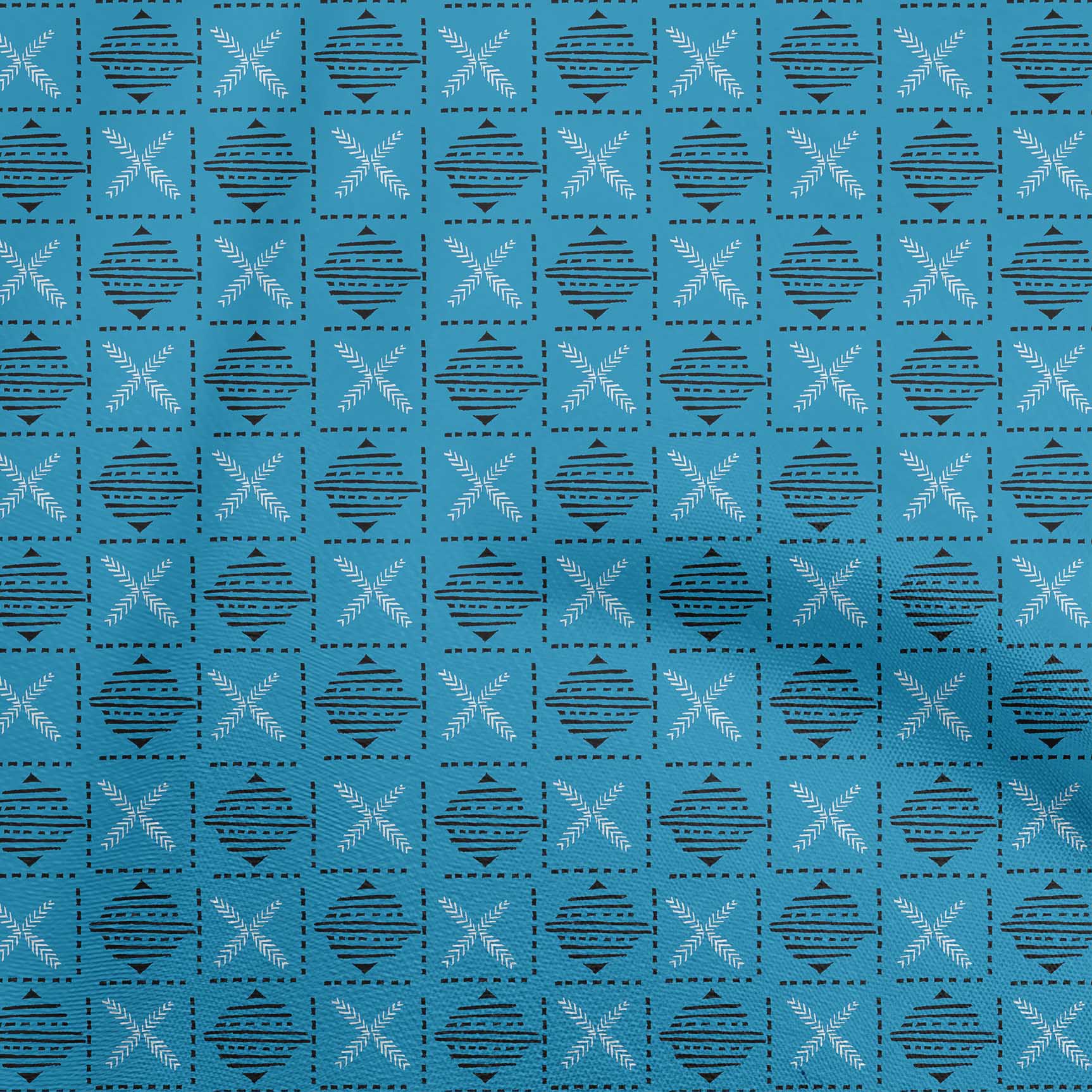 

oneOone Cotton Flex Medium Blue Fabric Block Sewing Craft Projects Fabric Prints By Yard 40 Inch 42 Inch Wide - Viscose Chiffon жовтий