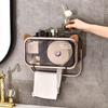 Multifunctional No-punch Wall-mounted Bathroom Waterproof Dustproof Paper Roll Light Luxury Perfume Shelf