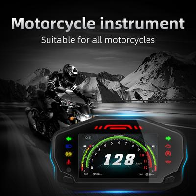 Vitezometru digital pentru motociclete Contoare universale Tahometru Indicator de ulei Tablou de bord pentru dispozitive și senzori cu 2/4 cilindri pentru Kawasaki