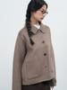 Generalidea Wool Collar Handmade Short Coat [Mocha] / Wbe3L10511