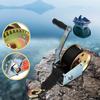 Black 1200LBS/544KGS Hand Winch Gear 2-Way Synthetic Boat Tailer Camper With 8M Strap