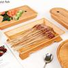 Holzmaserung Melaminschale Hot Pot Restaurant Trockeneisplatte Sashimi-Teller Servierteller Obstschale Dessertschale Snackschale