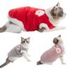 Winter Pet Clothes Super Soft Breathable Ultra-Thick Plush Lined Washable Keep Warm Acrylic Pet Cat Winter Warm Sweatshirt Sleeping Clothes Pet