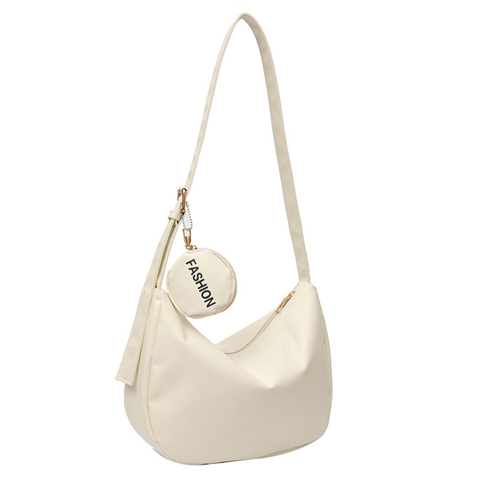 Стильная и вместительная сумка-кроссбоди из искусственной кожи с застежкой-молнией для подмышек сумки через плечо для модных личностей 2 белый 1185₽