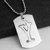 NOVÝ Creative DIY Dvoupatrový náhrdelník z nerezové oceli AZ Letters Double Deck Necklace Party Gift Šperky