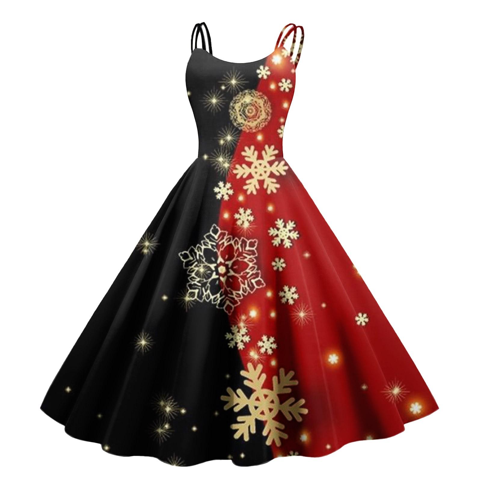 

Женское модное рождественское печатное сексуальное коктейльное платье без бретелек в готическом стиле в стиле панк-винтаж XXXL винный