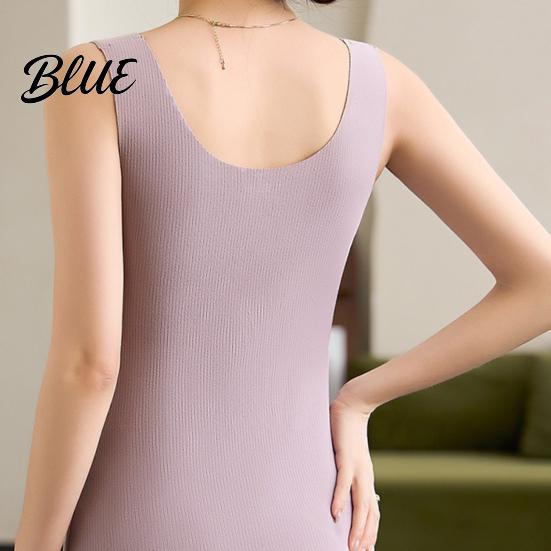 Women Thermal Tank Winter Warm Padded Breathable Sleeveless Underwear Top for Camisole Undershirt Base Layer