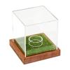 Golf Ball Showcase with Grass-Style Interior Dust Protection Acrylic