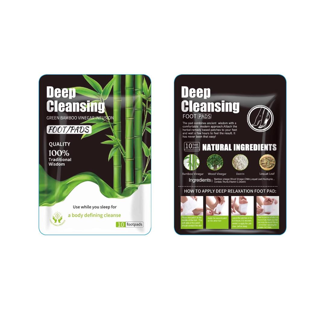 Kinoki Foot Patch with Ginger, Salt, Mugwort & Bamboo Vinegar - Thai & Korean Version